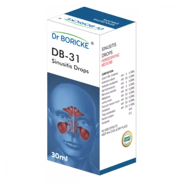 DB 31 Sinusitis Drops 30ml, Dr Boricke