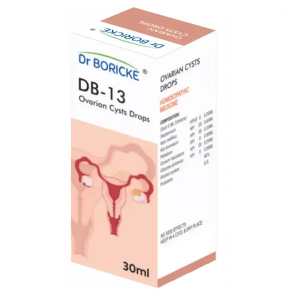 DB 13 Ovarian Cysts Drops 30ml, Dr Boricke