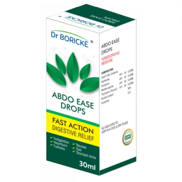 Abdo Ease Drop 30ml, Dr Boricke