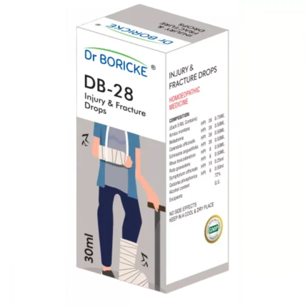 DB 28 Injury & Fracture Drops 30ml, Dr Boricke