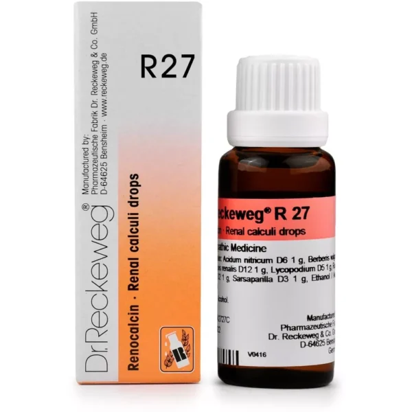 R 27 (Renocalcin) 22ml, Dr Reckeweg