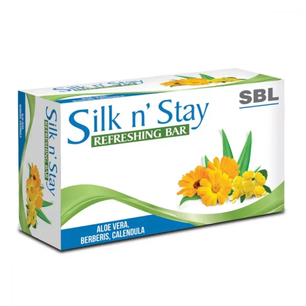 Silk N Stay Refreshing Bar (Aloe Vera, Berberis & Calendula) 75g, SBL