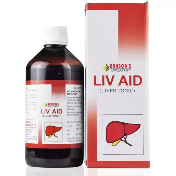 Liv Aid Syrup 450ml, Bakson