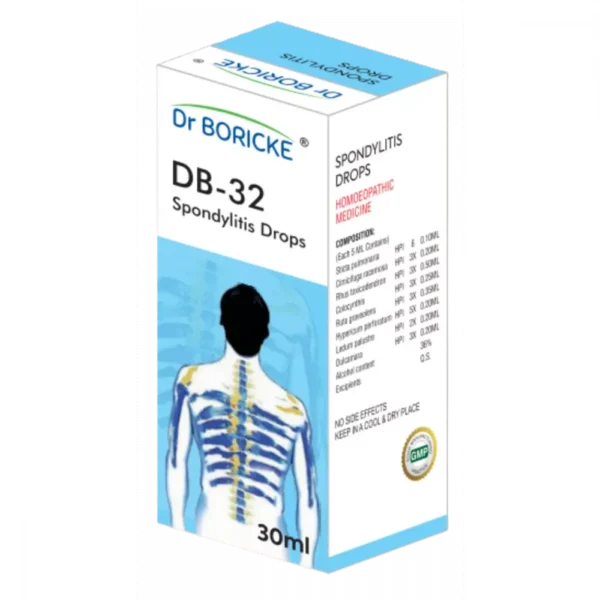 DB 32 Spondylitis Drops 30ml, Dr Boricke