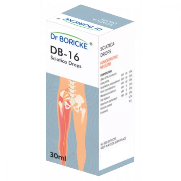 DB 16 Sciatica Drops 30ml, Dr Boricke