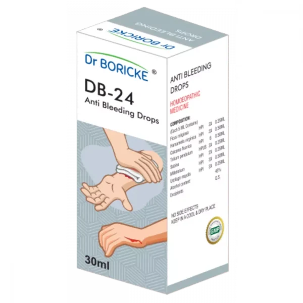 DB 24 Anti Bleeding Drops 30ml, Dr Boricke
