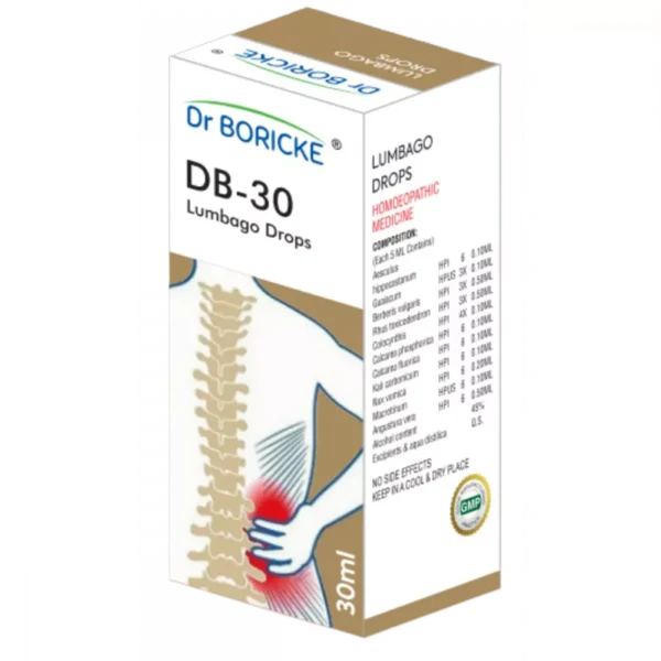 DB 30 Lumbago Drops 30ml, Dr Boricke