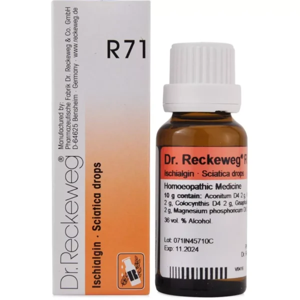 R 71 (Ischialgin) 22ml, Dr Reckeweg