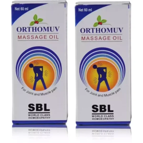 Orthomuv Massage Oil 60ml Pack of 2, SBL
