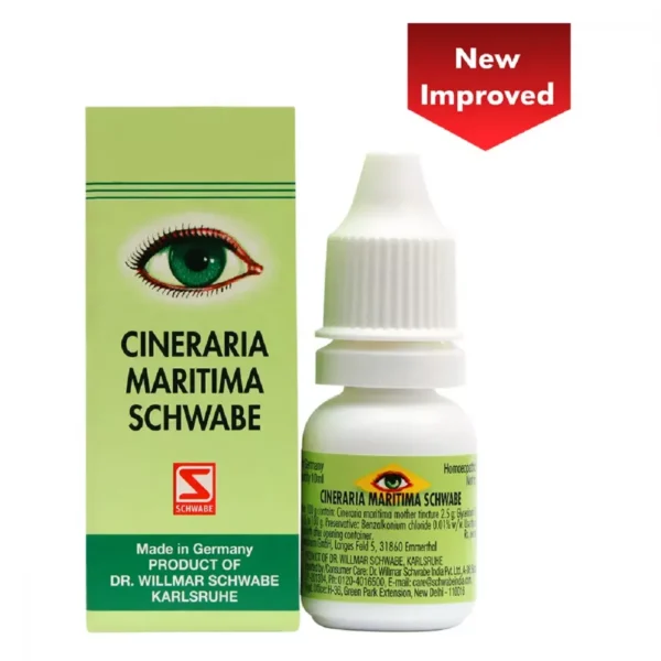 Cineraria Maritima Eye Drops (Alcohol Free) 10ml, Willmar Schwabe Germany
