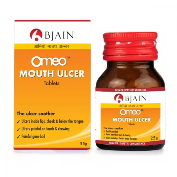 Omeo Mouth Ulcer Tablets 25g, BJain