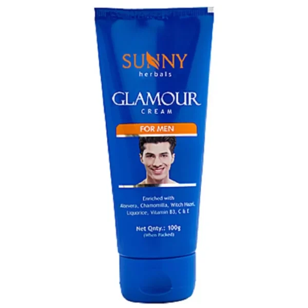 Sunny Herbals Glamour Cream (For Men) 100g, Bakson