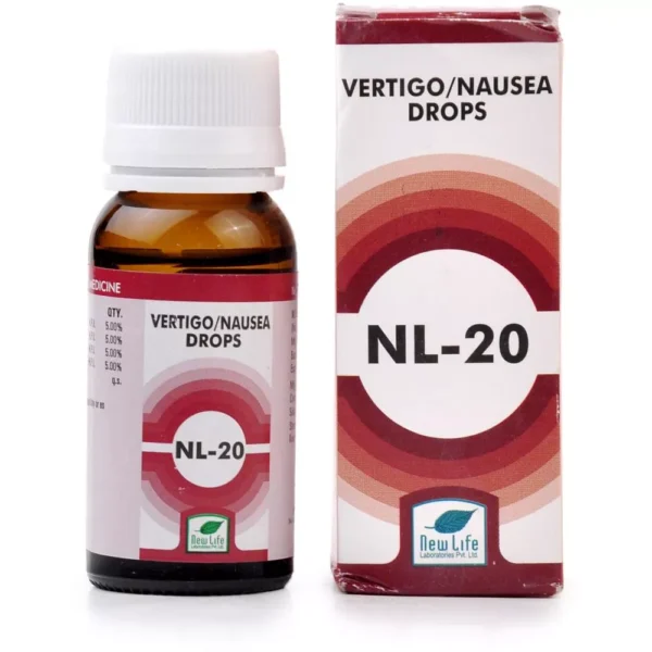 NL 20 (Vertigo & Nausia Drops) 30ml, New Life