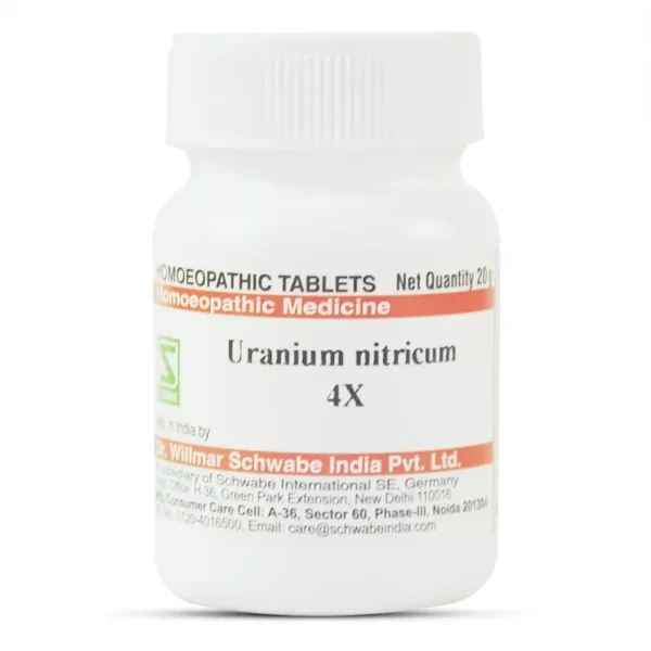 Uranium Nitricum 4X 20g, Willmar Schwabe India