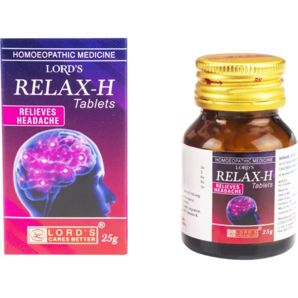 Relax H Tablets 25g, Lords