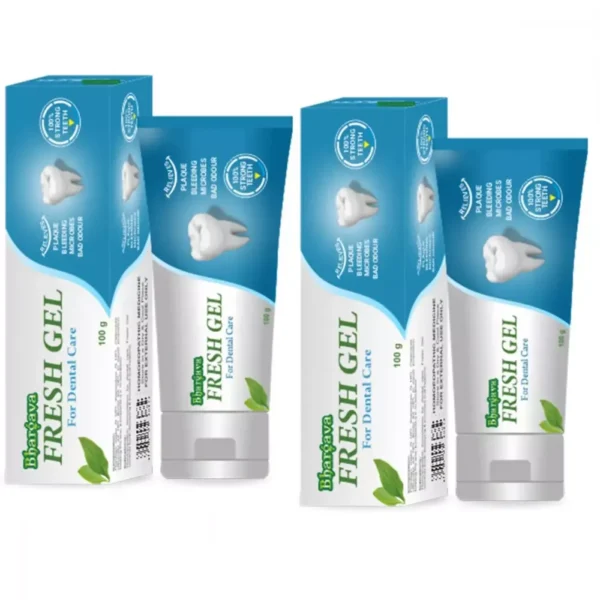 Fresh Gel Toothpaste 100g Pack of 2, Bhargava