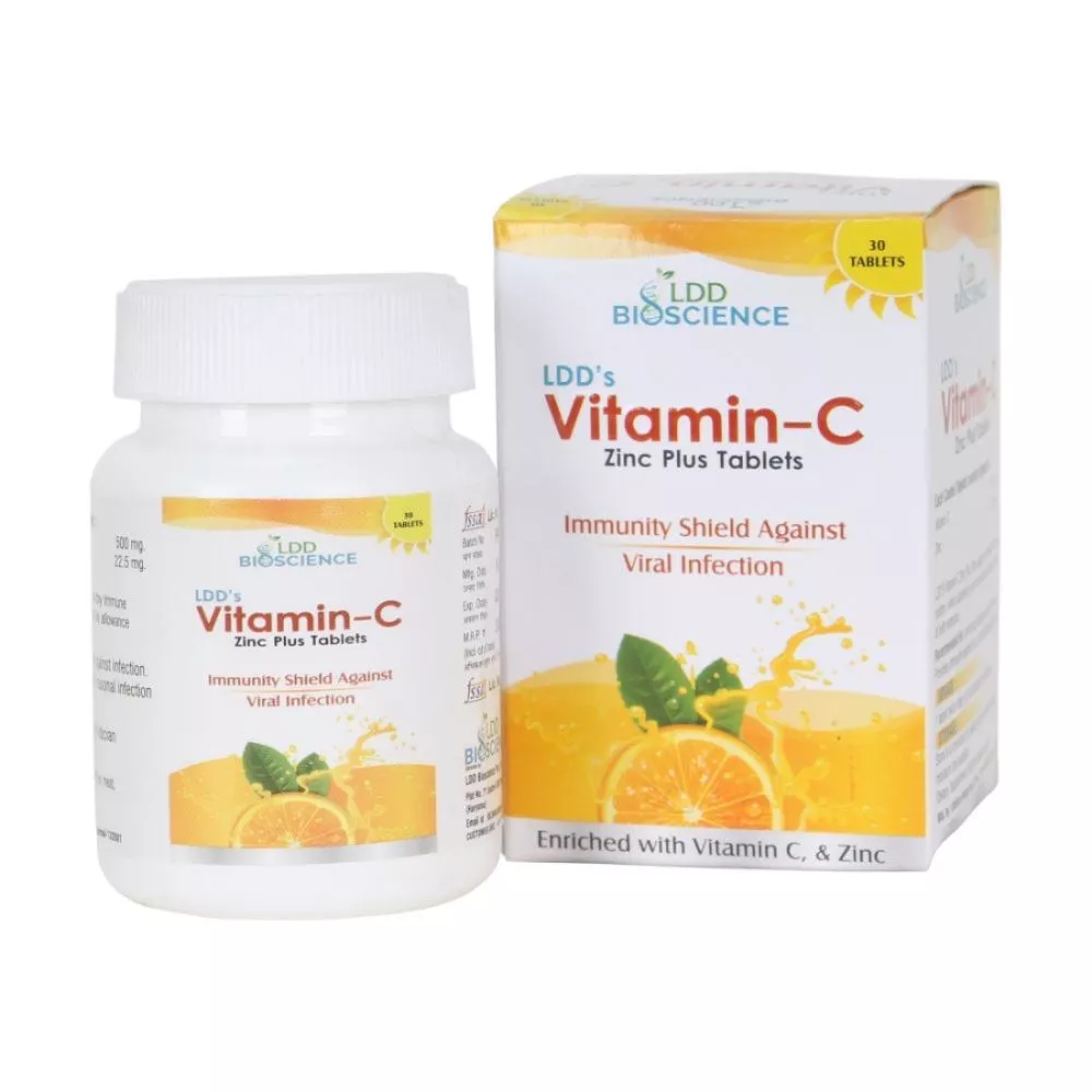 LDD Bioscience Vitamin C Zinc Plus Tablets (30tab)