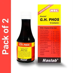 G H Phos Tonic with Vitamin B and Iron 115ml Pack of 2, Haslab