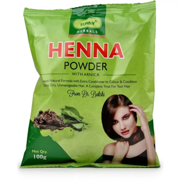 Sunny Arnica Henna Powder 100g, Bakson