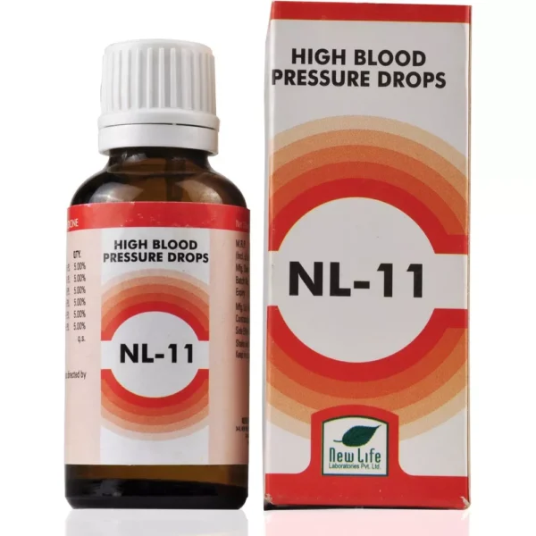NL 11 (High Blood Pressure Drops) 30ml, New Life